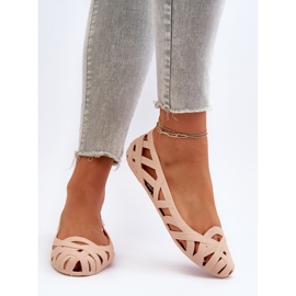 Ballerines en caoutchouc Salam nues pour femmes beige 5