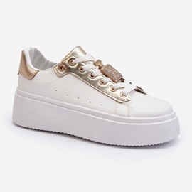 Baskets blanches pour femmes avec décoration Celedria 2
