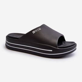 Tongs pour femmes sur la plateforme Big Star NN274A036 Noir le noir 2