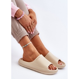 Tongs légères pour femmes Big Star NN274A040 Beige 2