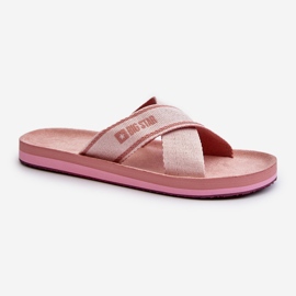 Tongs femme Big Star NN274A058 Rose 2