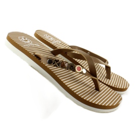Tongs avec ceinture décorée B762 Beige 2