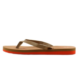 Tongs avec ceinture décorée B762 L. Marron brun 1