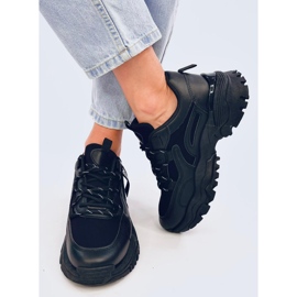 Bains Baskets compensées noires le noir 1