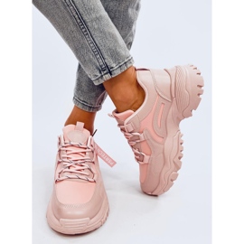 Bains Baskets compensées roses 1