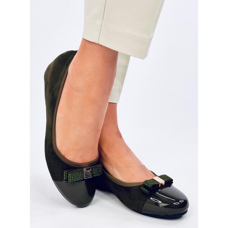 Abecas Ballerines compensées vertes 2