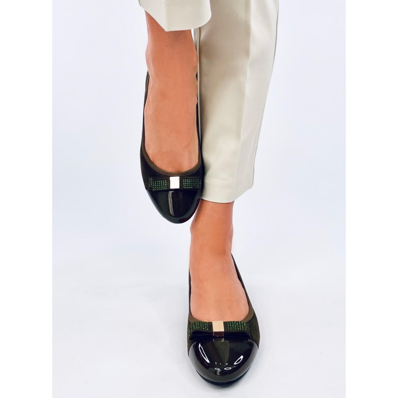 Abecas Ballerines compensées vertes 1