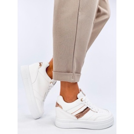 Baskets compensées Eyson BLANC/CHAMPAGNE blanche 2
