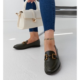 Mocassins vert foncé avec boucle Lemlem 3