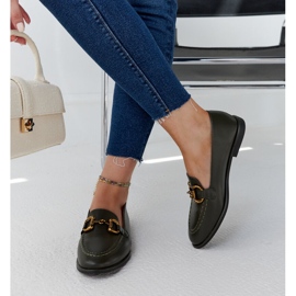 Mocassins vert foncé avec boucle Lemlem 4