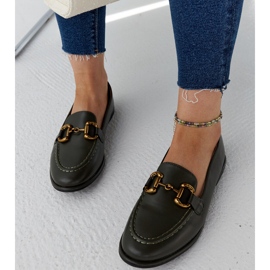 Mocassins vert foncé avec boucle Lemlem 6