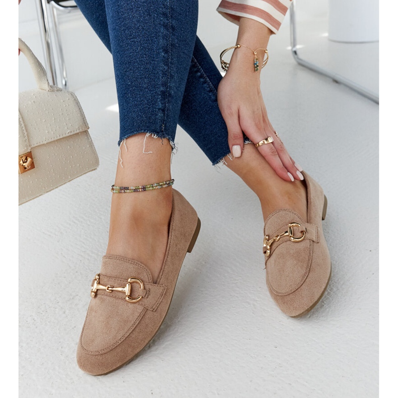 Mocassins à boucles marron d'Erminia brun 1 Mocassins à boucles marron d'Erminia brun 1