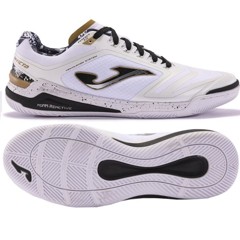 Chaussures de football Joma Invicto 2432 In M INVS2432IN blanche 1