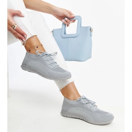Baskets Zahira en tissu gris 1 Baskets Zahira en tissu gris 1