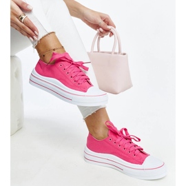 Baskets plateforme Anbarin rose foncé 1