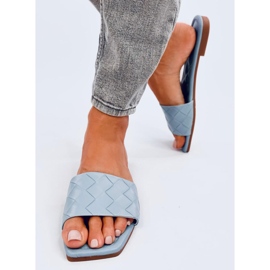 Chaussons à semelle carrée Sahar LT.BLUE bleu 1