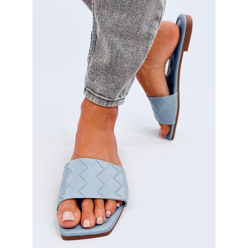 Chaussons à semelle carrée Sahar LT.BLUE bleu 1