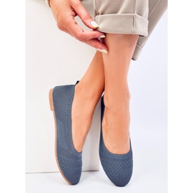 Ballerines tricotées Newey Blue bleu 1