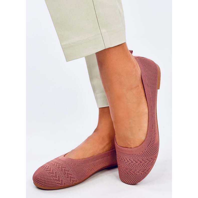 Newey Ballerines tricotées roses 2 Newey Ballerines tricotées roses 2