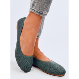 Ballerines en maille Newey Green vert 3
