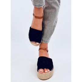 Boho Ingram Sandales espadrilles noires 1
