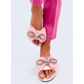 Monique Chaussons noeud rose 1