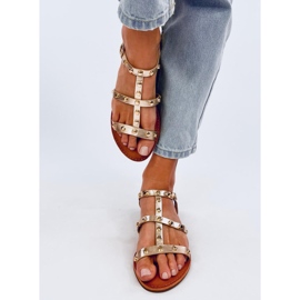 Sandales à clous Neha Gold doré 1