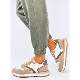Baskets femme Carthy Kaki blanc 2