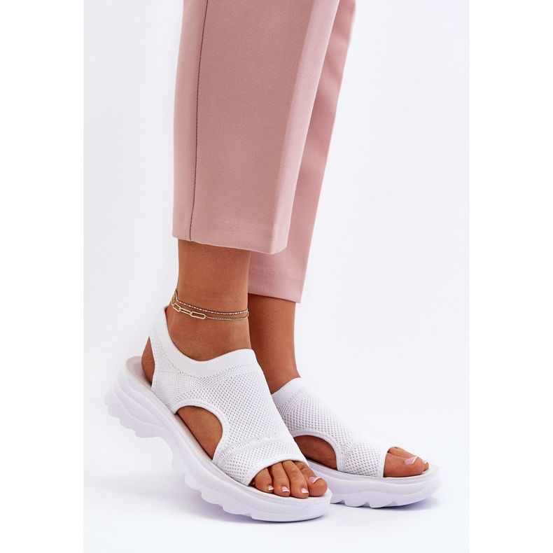 Sandales de sport à semelle épaisse pour femme, blanc Deinaleia blanche 1 Sandales de sport à semelle épaisse pour femme, blanc Deinaleia blanche 1