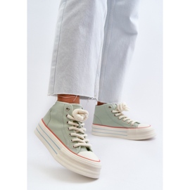 Baskets Plateforme Femme Menthe Aineri vert 5
