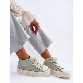 Baskets Plateforme Femme Menthe Aineri vert 10