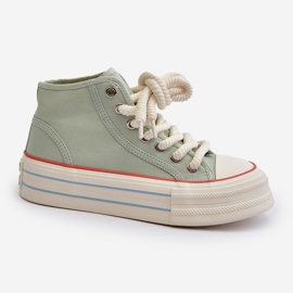 Baskets Plateforme Femme Menthe Aineri vert 3