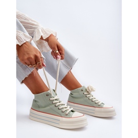 Baskets Plateforme Femme Menthe Aineri vert 2