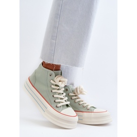 Baskets Plateforme Femme Menthe Aineri vert 4