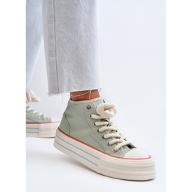 Baskets Plateforme Femme Menthe Aineri vert 6