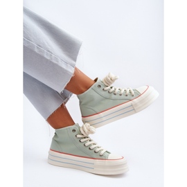 Baskets Plateforme Femme Menthe Aineri vert 9