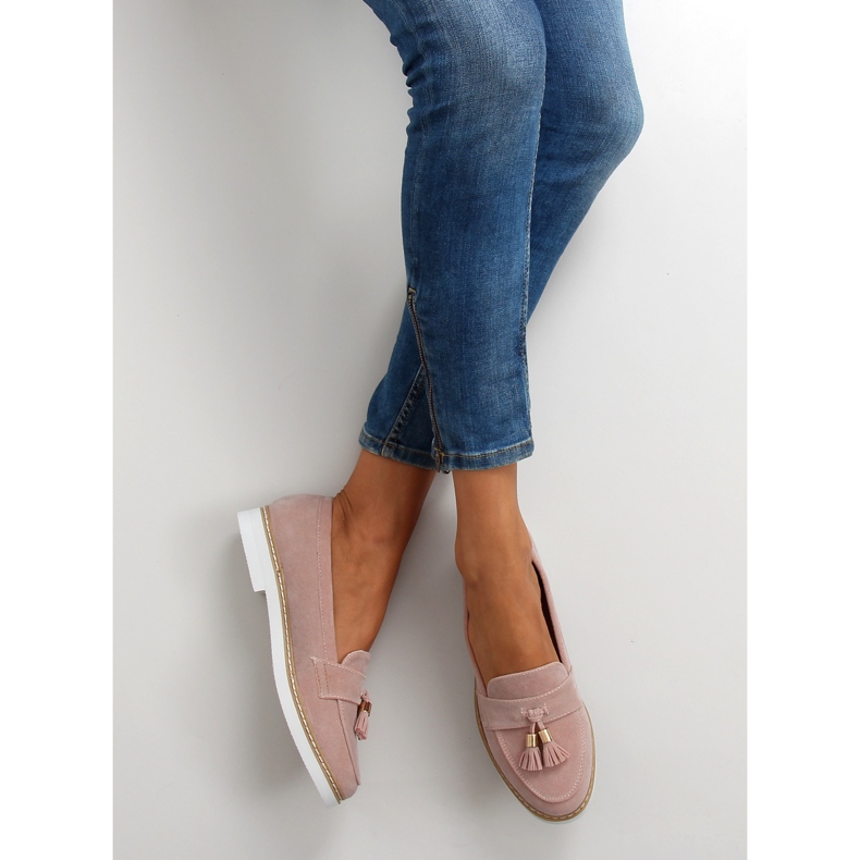 Mocassins classiques pour femmes 7101 Rose 2