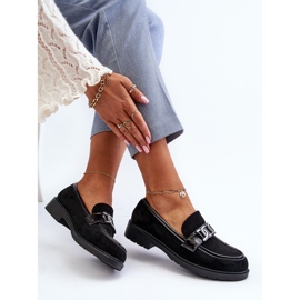 Mocassins Femme Daim S.Barski HY3350A le noir 2