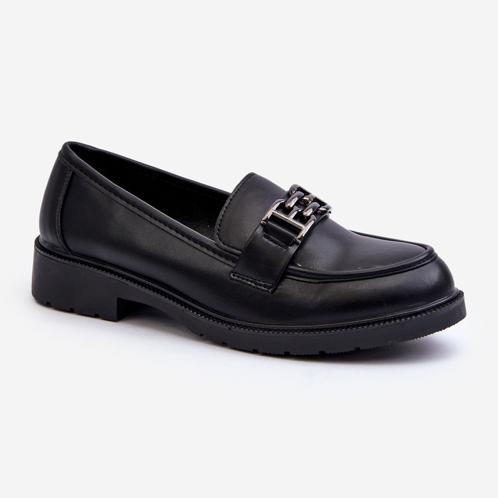 Mocassins Femme Avec Décoration S.Barski HY372 Noir 1