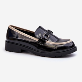 Chaussures Cuir Verni Mocassins Femme S.Barski HY336A Noir le noir 2 Chaussures Cuir Verni Mocassins Femme S.Barski HY336A Noir le noir 2