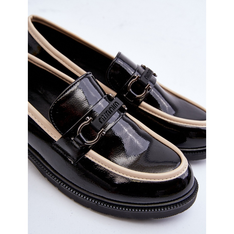 Chaussures Cuir Verni Mocassins Femme S.Barski HY336A Noir le noir 1 Chaussures Cuir Verni Mocassins Femme S.Barski HY336A Noir le noir 1