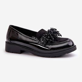 Mocassins Vernis Femme S.Barski HY369A Noir 2