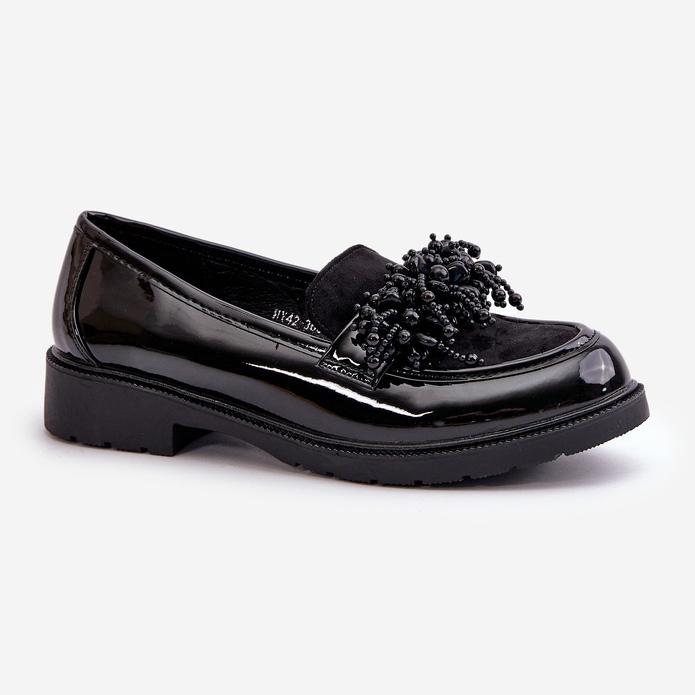 Mocassins Vernis Femme S.Barski HY369A Noir 2