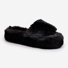 Chaussons Fourrure Femme Noir Stepia le noir 2