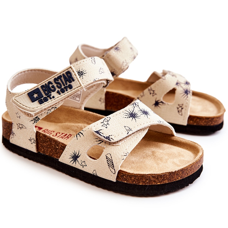 Sandales enfant Big Star JJ374379 Beige blanche 5