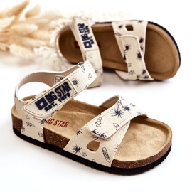 Sandales enfant Big Star JJ374379 Beige blanche 3