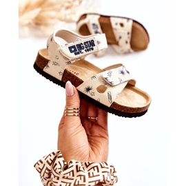 Sandales enfant Big Star JJ374379 Beige blanche 1