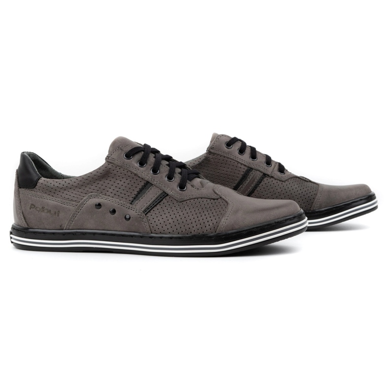 Polbut Chaussures décontractées pour hommes 1801P, gris 4