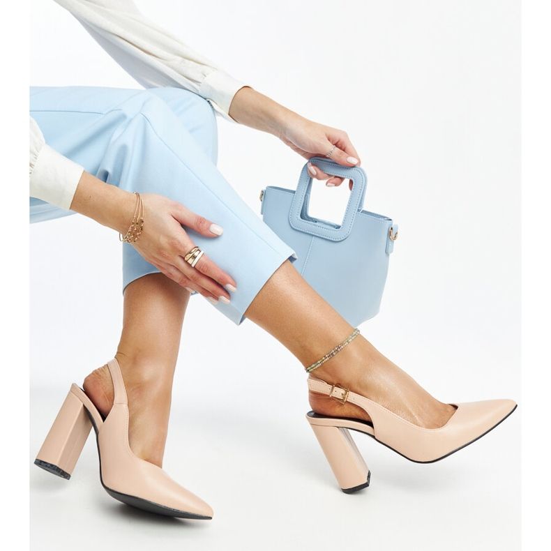 Escarpins ouverts Wechsler beiges 1