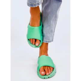 Pantoufles femme Wind Green vert 1